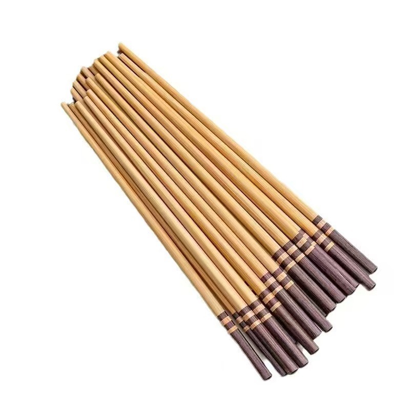 Wood Grain Chopsticks High-grade Bamboo Chopsticks Household Chinese-style Natural Phyllostachys pubescens is not easy to mildew non-slip high-temperature resistant bamboo chopsticks