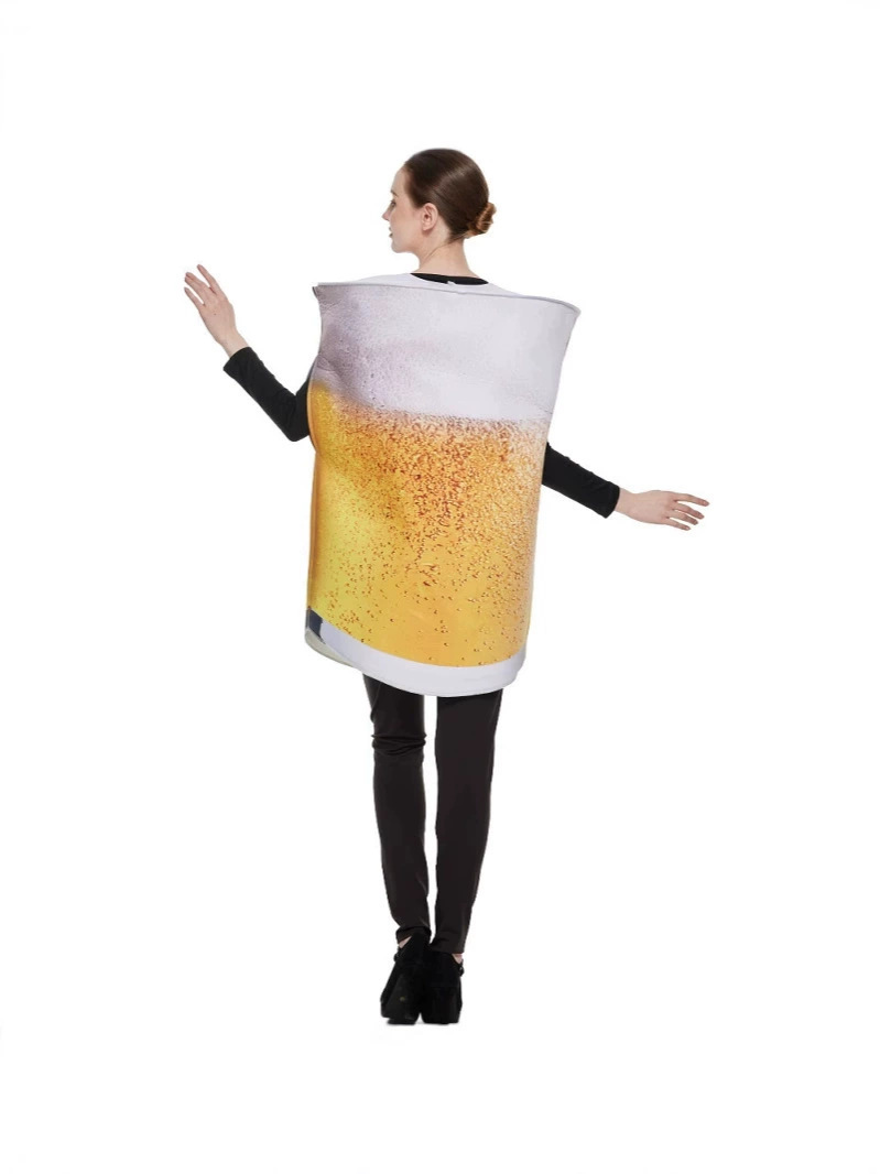 in stock Halloween New Beer Mug Performance Costume cosplay Party Performance Costume Fun Coptis Body Clothes