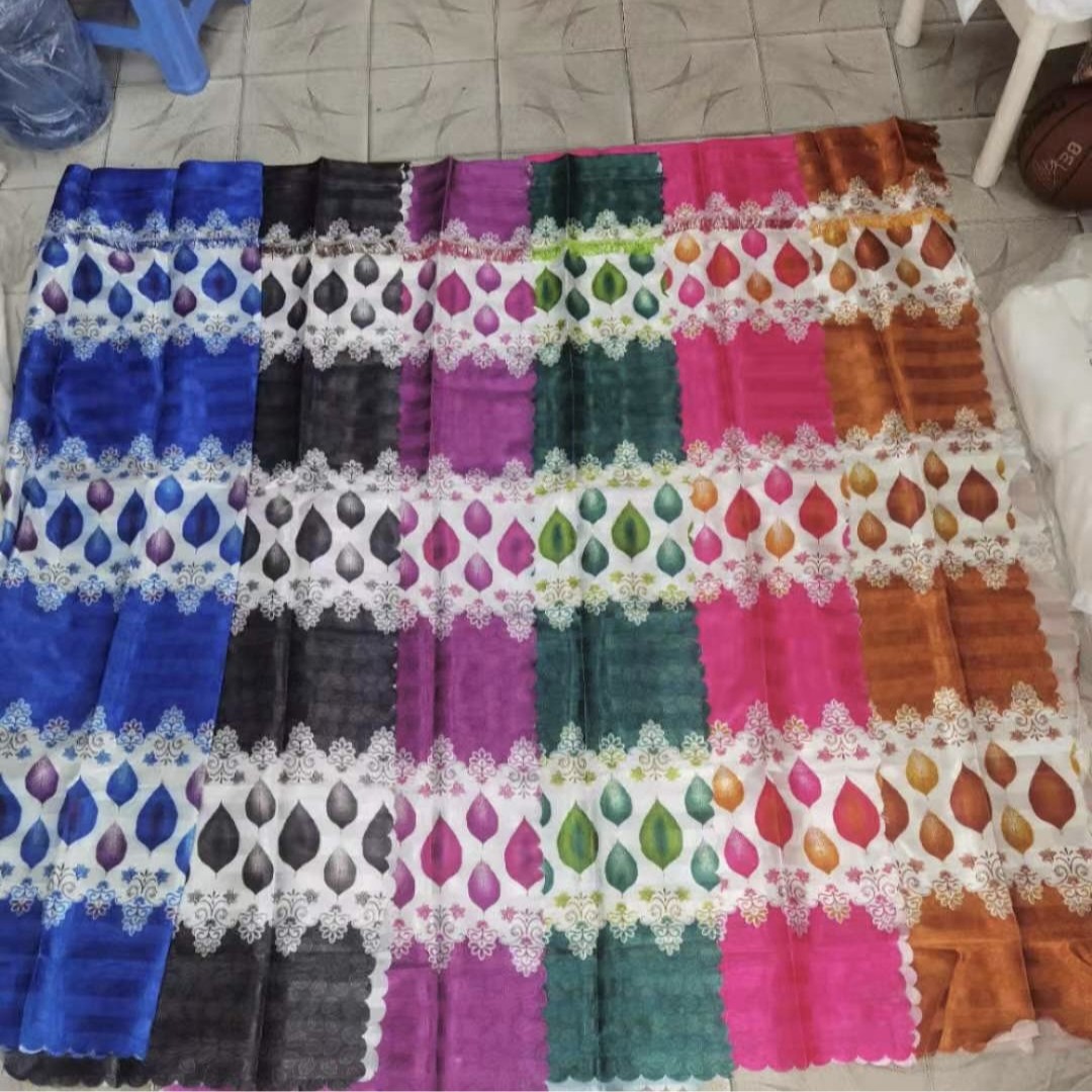 Foreign trade curtain fabric door width 200cm210cm Southeast Asia finished curtain digital printing curtain fabric manufacturers wholesale