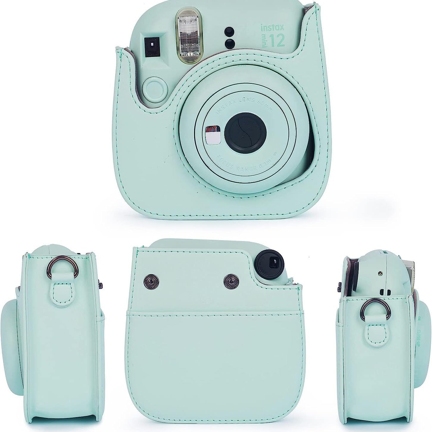 Suitable for Fuji Polaroid Mini12 Camera Bag Mini11 Protective Cover Pu Photography Bag Cosmetics Bag