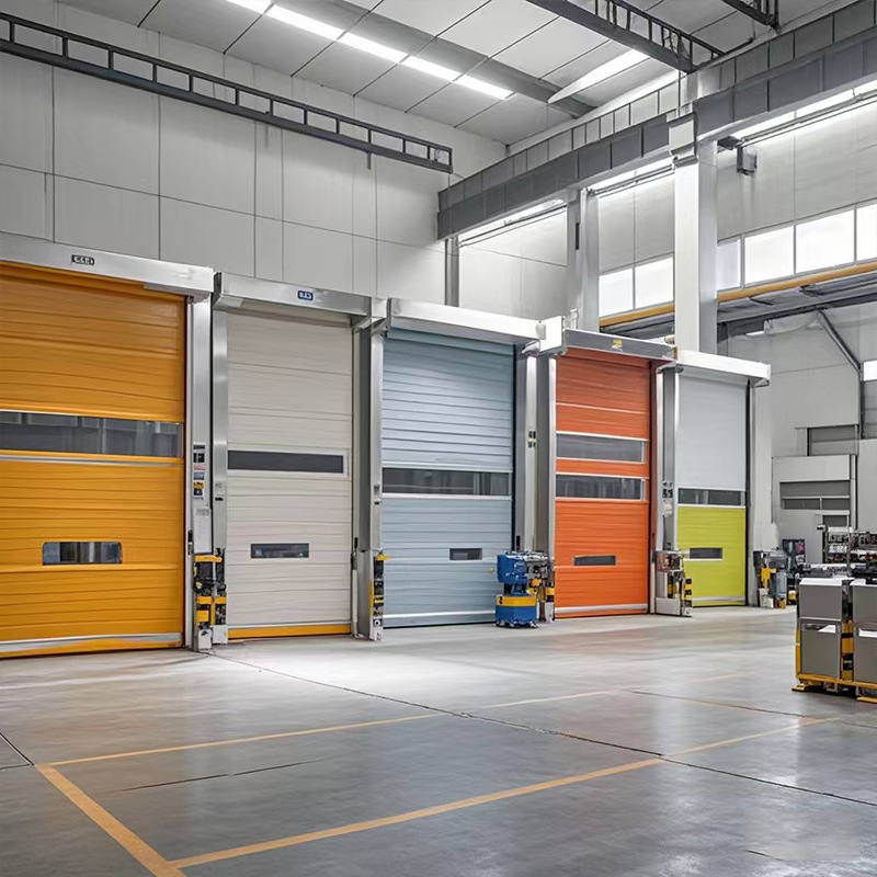 Fast Rolling Shutter Door, Electric Rolling Gate, Industrial Workshop Electric Retractable Door, Automatic Lifting Sensor Pvc Fast Door