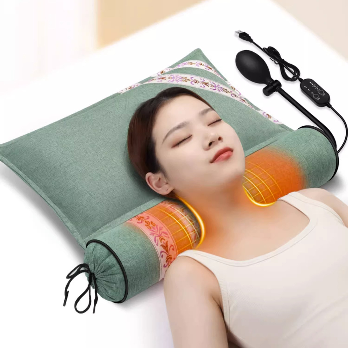 wormwood cervical spine protection to help sleep repair pure moxa combination pillow multifunctional moxa leaf moxibustion pillow flagship store for sleeping