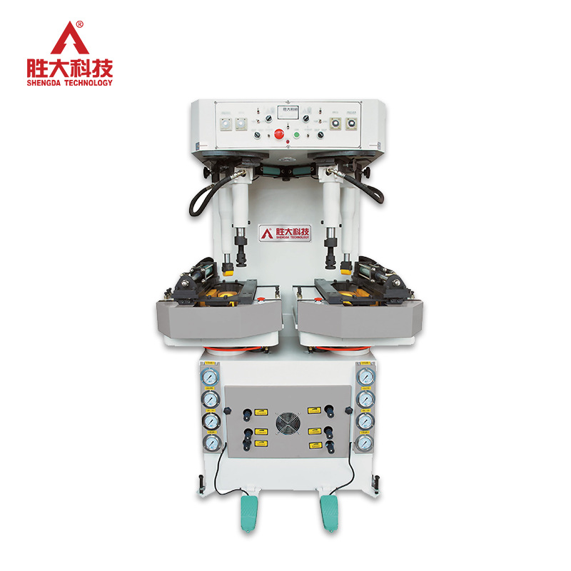 New shoe machine factory direct Shengda technology multi-branch dense row universal wall double-station bottom pressing machine