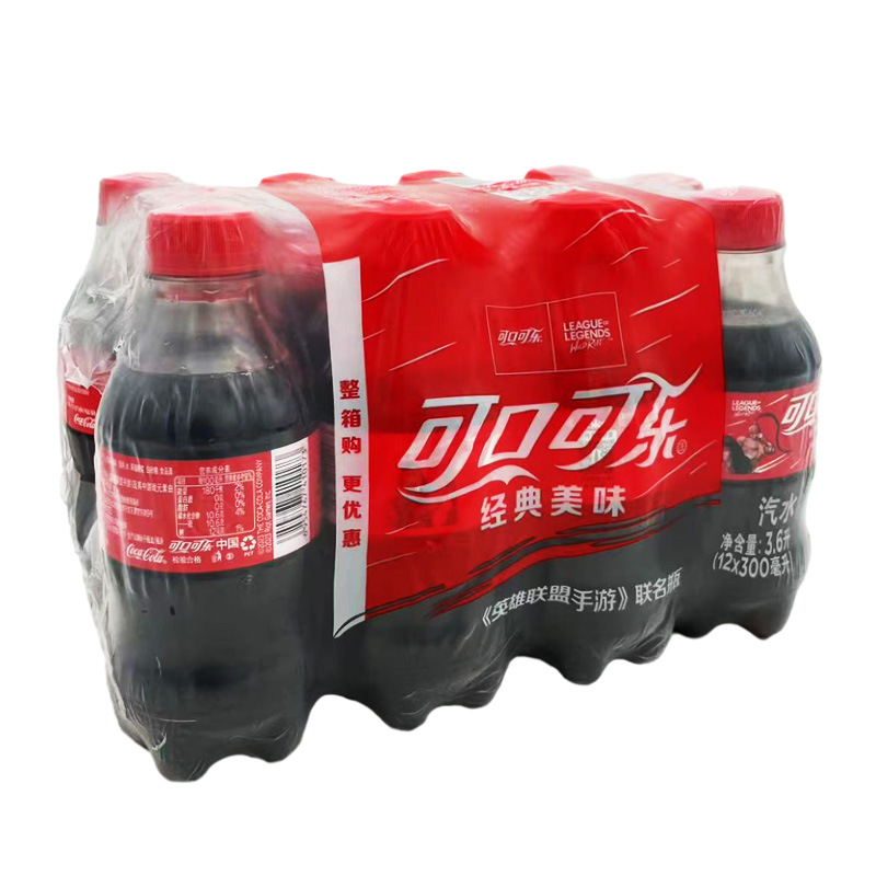 Coca-Cola Sugary Coke 300mlx12 Bottled Classic Delicious Mini Small Bottle Carbonated Drink Soda