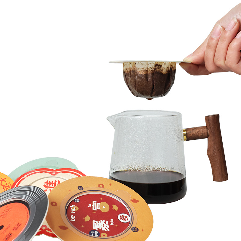 Donut UFO ring ear hanging black coffee instant American freeze-dried coffee powder freshly ground Italian Blue Mountain black coffee