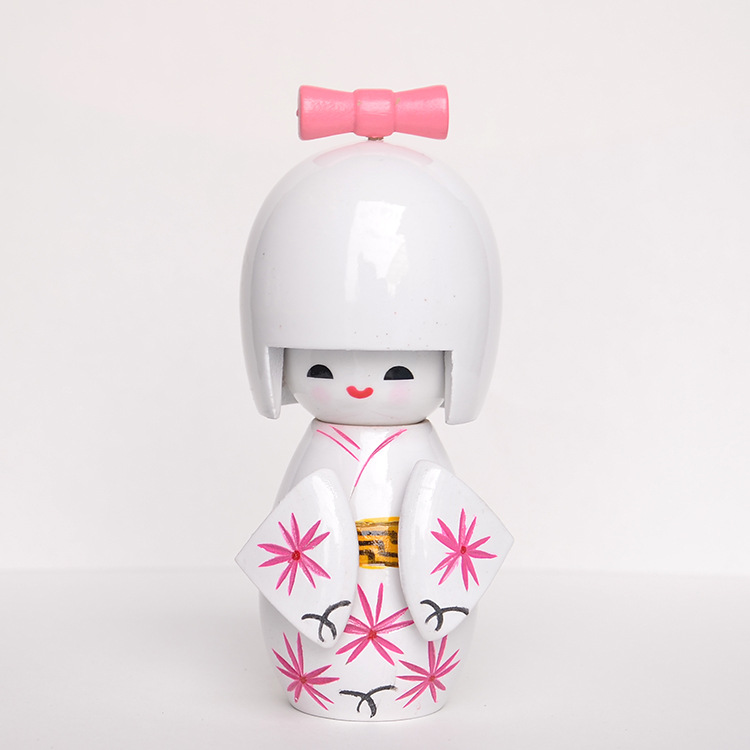 Japanese folk Kimono Doll dual puppet wooden doll Japanese decorative ornaments Wall doll jujiu house decoration