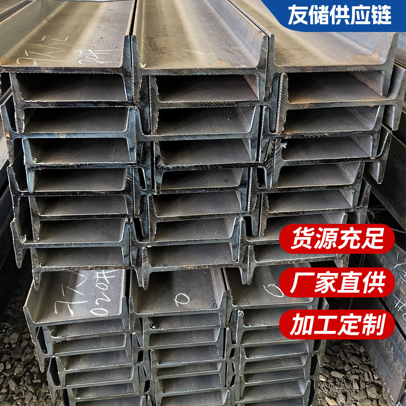 Tianjin Manufacturer's Spot Construction Engineering Load-Bearing Q235B I-Beam Factory Rv Shed Bracket Hot-Dip Galvanized I-Beam