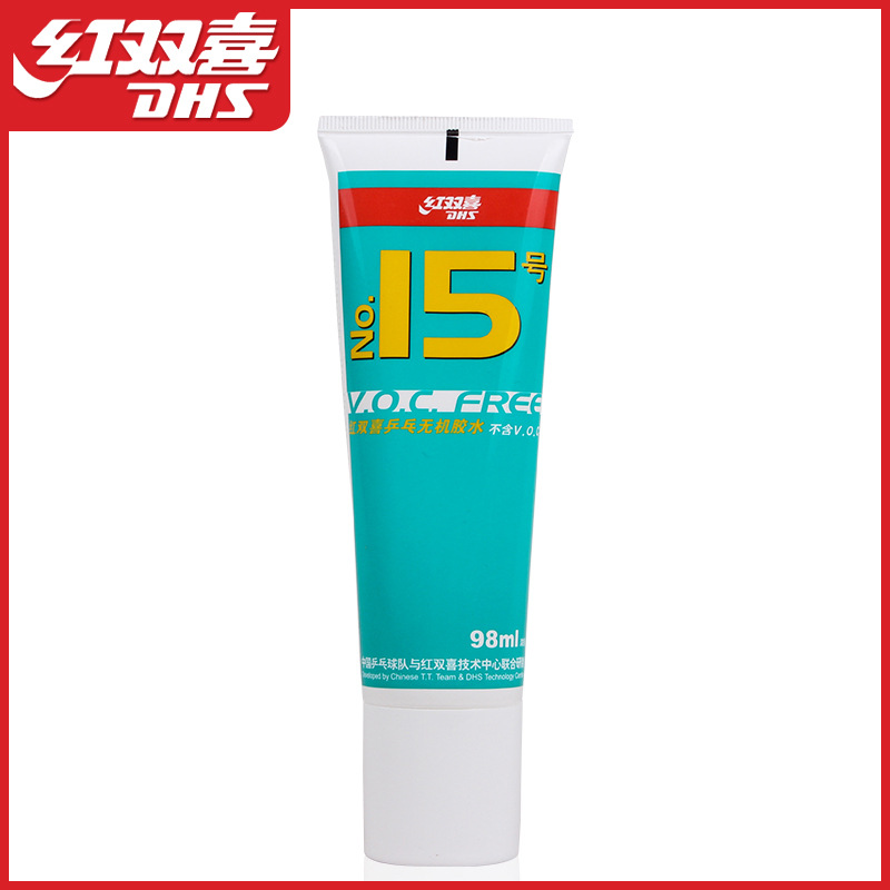 Клей для ракетки настольного тенниса Red Double Happiness, адгезив No. 15, 50 мл, 98 мл, водорастворимый неорганический клей