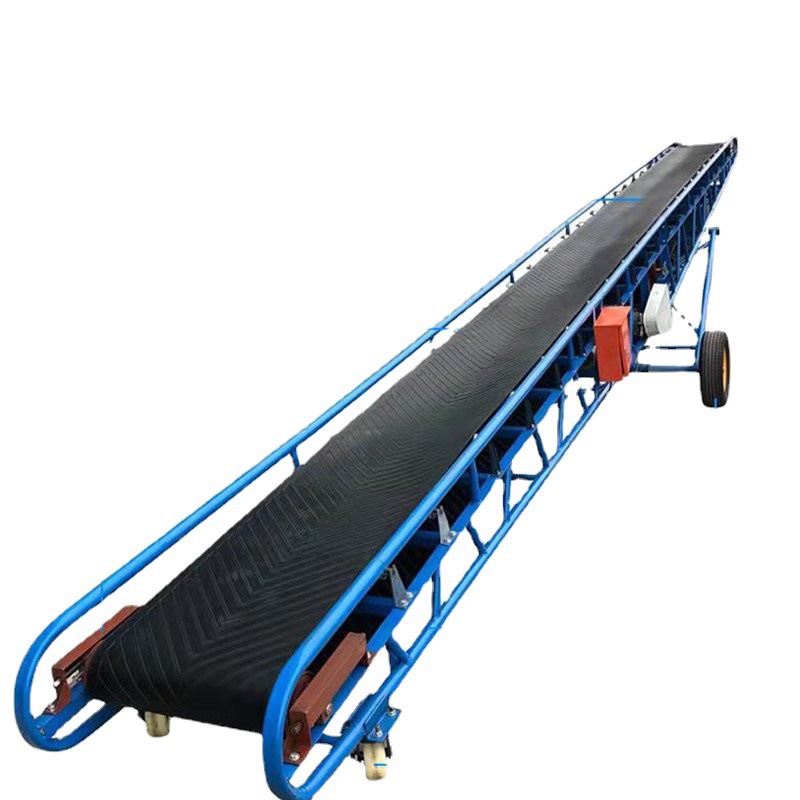 Rubber Belt Conveyor Heavy-Duty Mining Belt Conveyor Line Industrial Wear-Resistant, Corrosion-Resistant and Oil-Proof Belt Conveyor