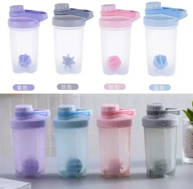Большой шейкер спортивный стакан на открытом воздухе молочный коктейль 500мл Spot можно настроить с шариком для смешивания с уплотнительным кольцом