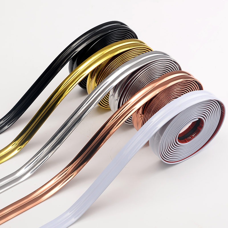Self-adhesive wall covering beautiful sewing edge strip mirror door frame edge-wrapping edge-pressing strip cabinet decoration ceramic tile right angle corner protector strip