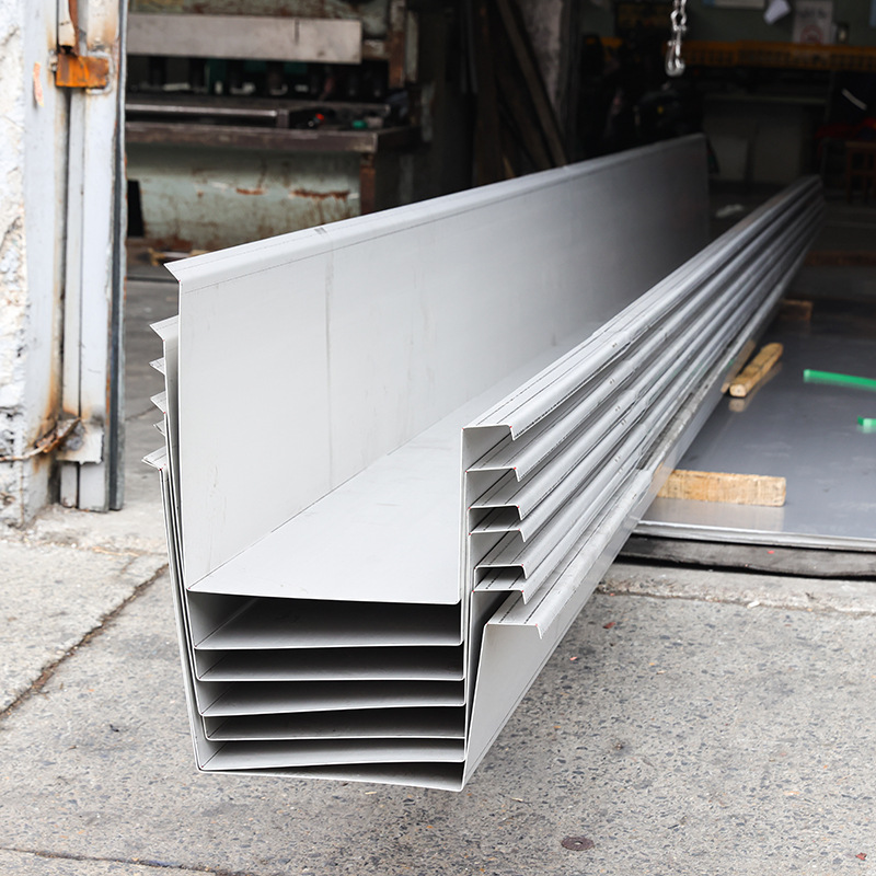 Customized Stainless Steel Gutter -203.999999999% off Curved Drainage Trough 201 316L Rain Gutter Drainage Trough Laser Cutting and Bending