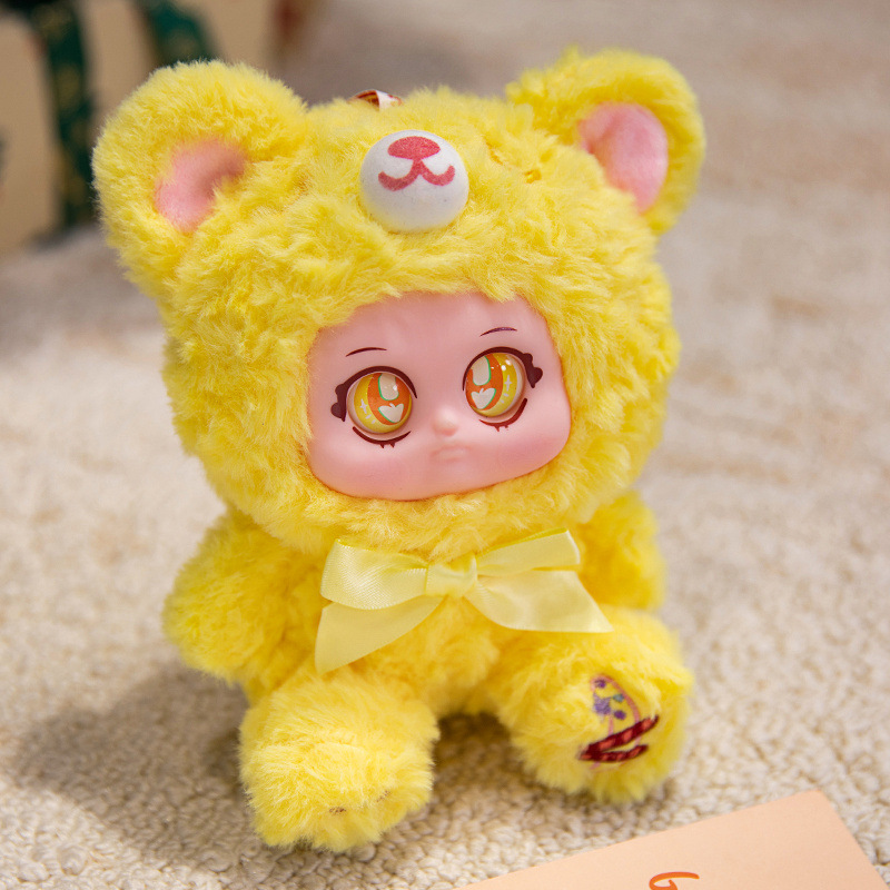 Слепая коробка с плюшевой игрушкой-медведем, брелок из винила