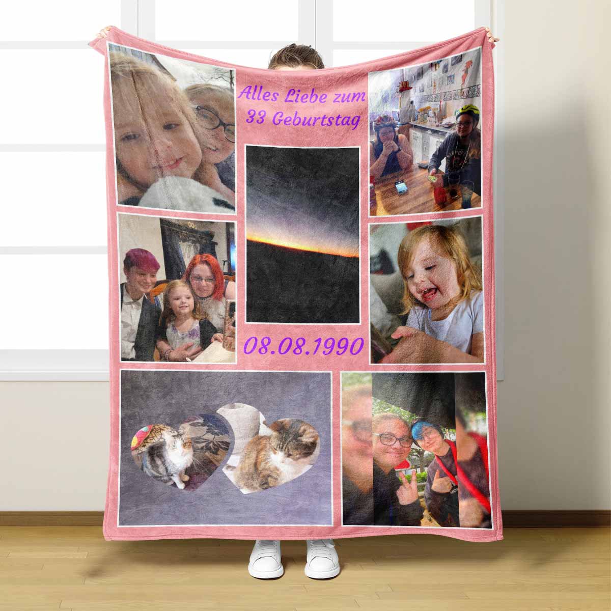 Source factory professional custom cross-border Amazon digital printing flannel blanket support to map to sample customization