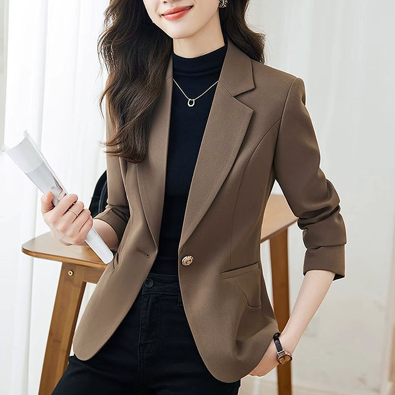 Western Style Blazer for Women 2024 New Spring and Autum Elegant Top High-end Slim Slim Casual Small Suit
