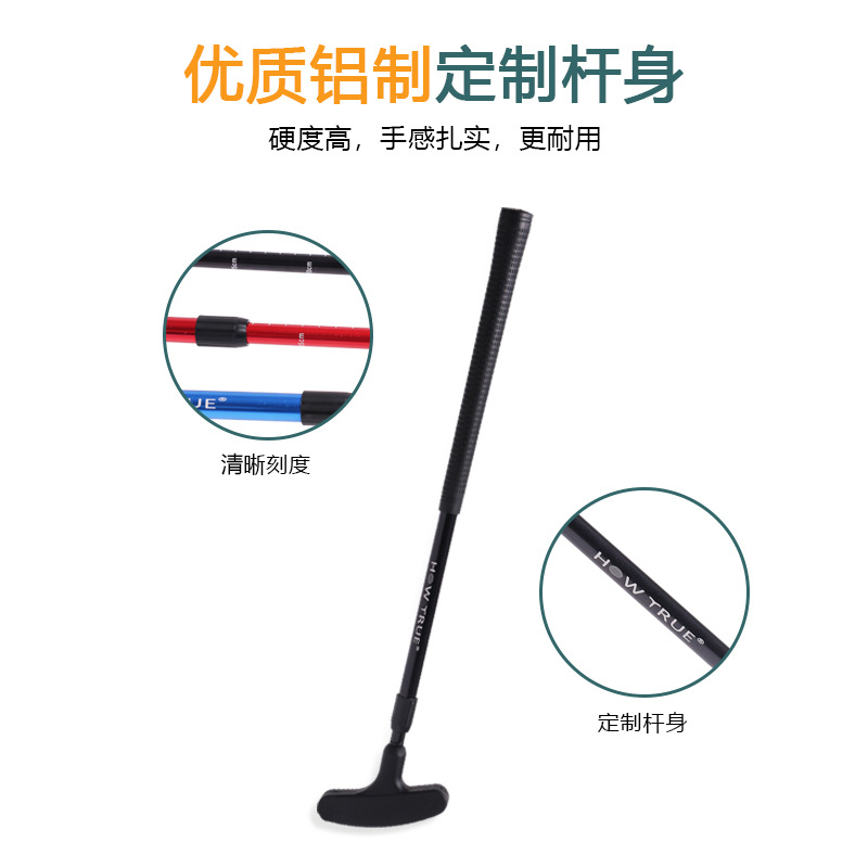Golf Putter Golf Putter Telescopic Adjustment Adult and Children's Club Double-Sided Practice Club Source Factory