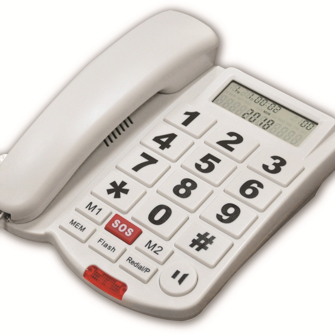 Cross-border Caller ID Phone Large Number Button Old Man Machine Volume Adjustable Cable Phone English