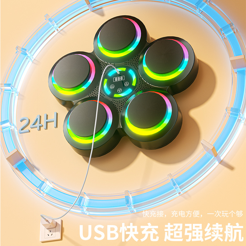 New smart bluetooth music boxing target fitness entertainment reaction training equipment boxing machine boxing sandbag music