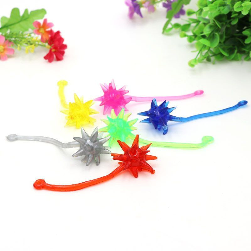 Nostalgic elastic retractable sticky Palm climbing wall vent meteor hammer children's small toy vent sticky climbing wall