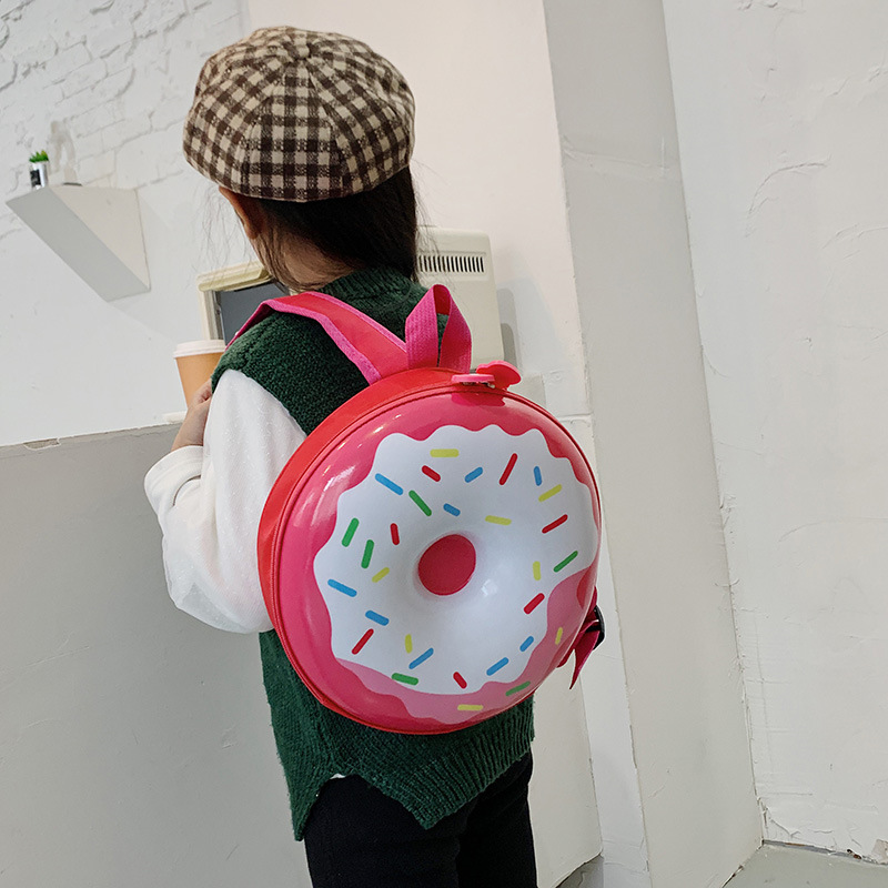 Donut Eggshell Bag Kindergarten Baby School Bag Cartoon Children's Backpack Trendy Cute Childlike Backpack for Boys and Girls