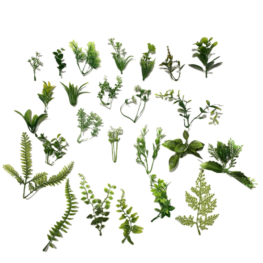 Factory Supply of Various Simulated Aquatic Plants, Simulated Green Plant Garland Materials, Simulated Plastic Aquatic Plants