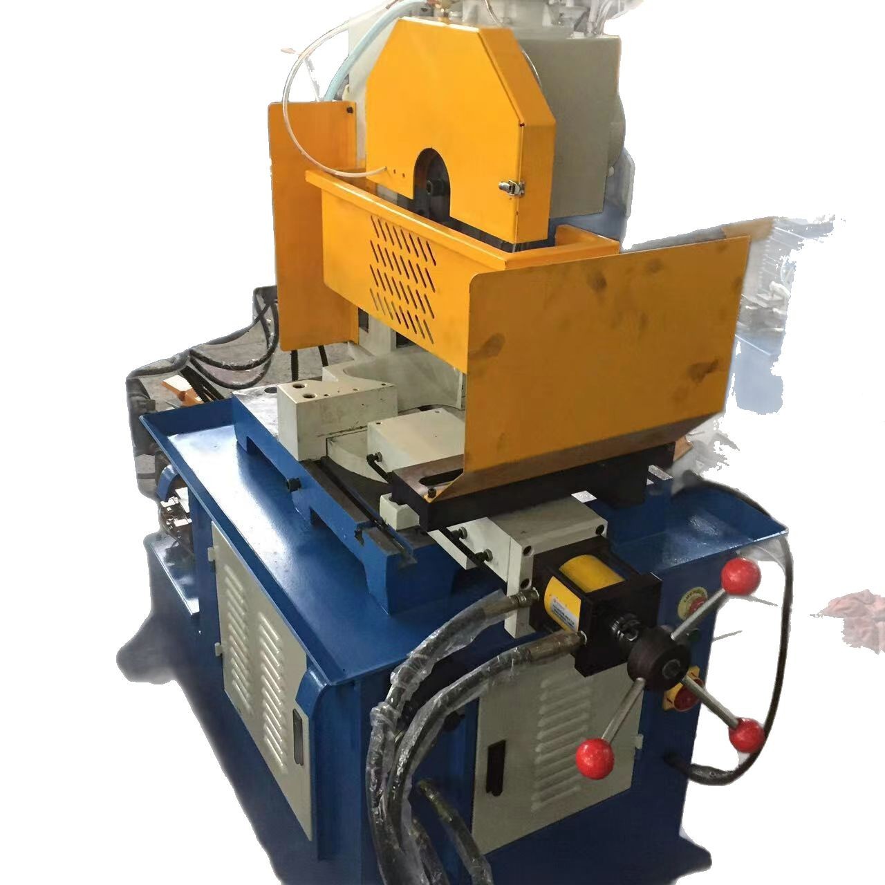Desktop hydraulic metal automatic circular saw machine stainless steel pipe cutting and cutting machine 2.2kw metal profile bevel cutting machine