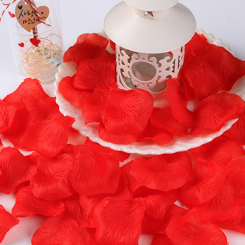 Artificial rose petals big red proposal confession romantic surprise layout props factory in stock wholesale
