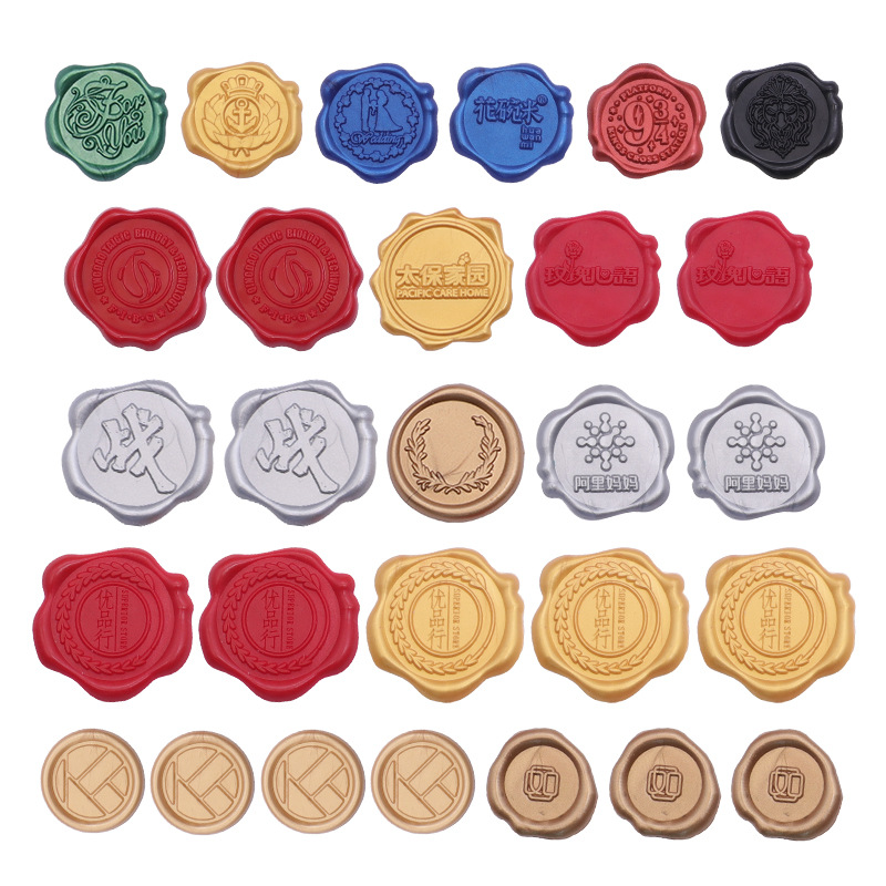 Fire paint vintage wax logo to map paint printing wax logo relief wax logo invitation envelope sealing paste product LOGO paste