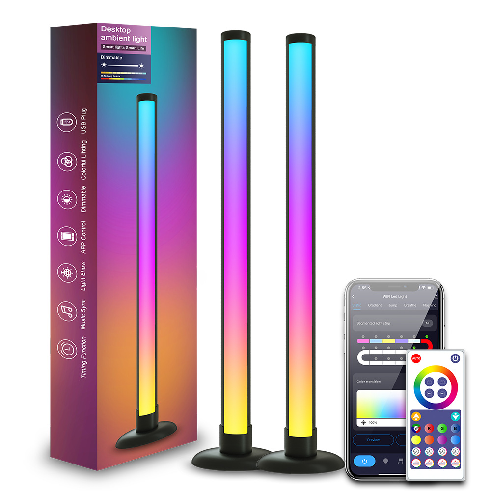 Music pickup lamp LED bluetooth atmosphere lamp graffiti desktop bedside lamp WIFI magic floor lamp