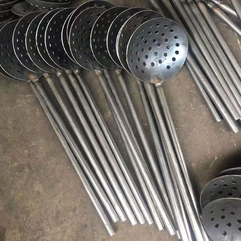 Manufacturers selling iron stainless steel colander slag spoon slag removal spoon slag spoon aluminum slag spoon casting slag spoon