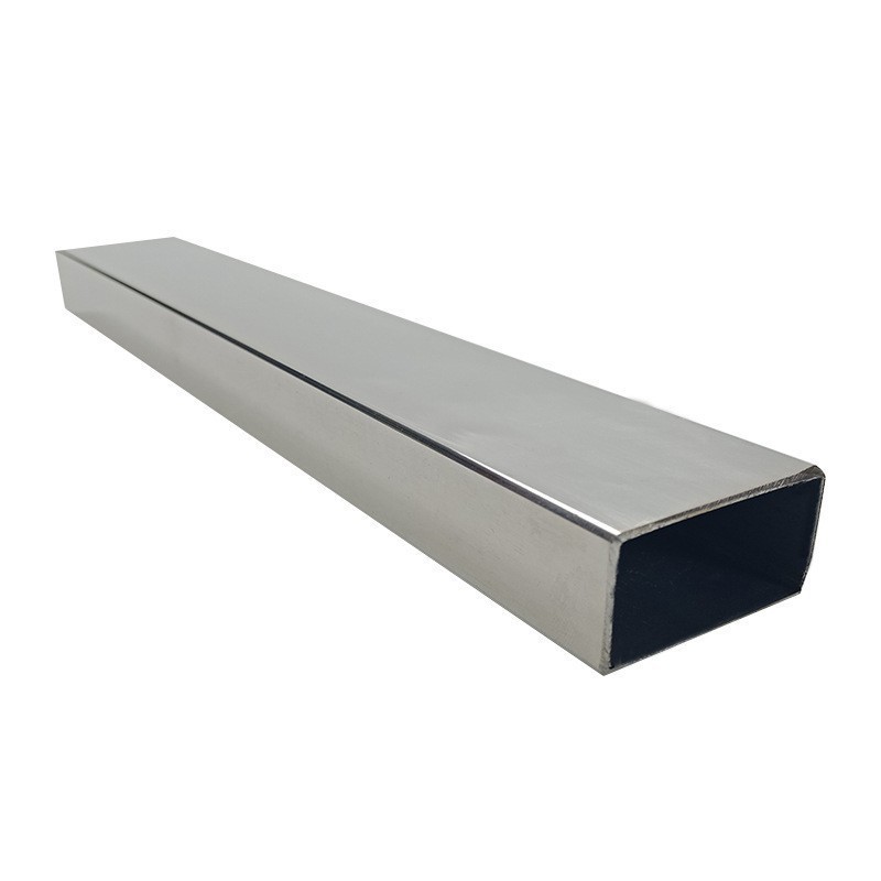 304 stainless steel flat tube GB thin wall industrial building stainless steel square tube 201 wire drawing stainless steel pipe