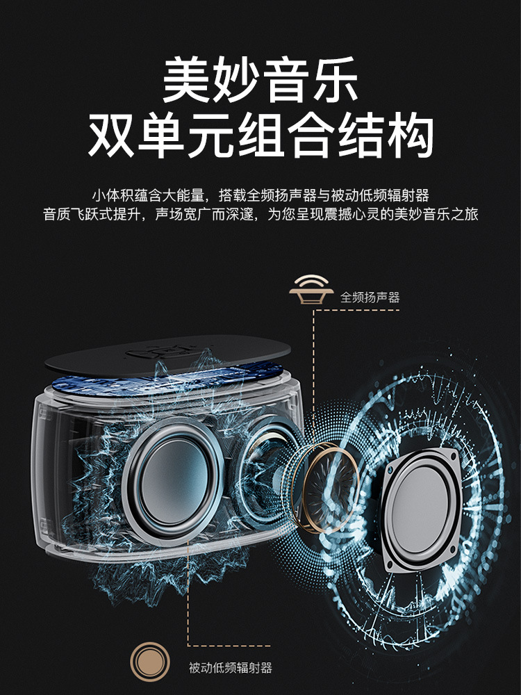 25 New Mini Audio Card U Disk Portable Small Bluetooth Speaker Subwoofer Outdoor USB Music Player