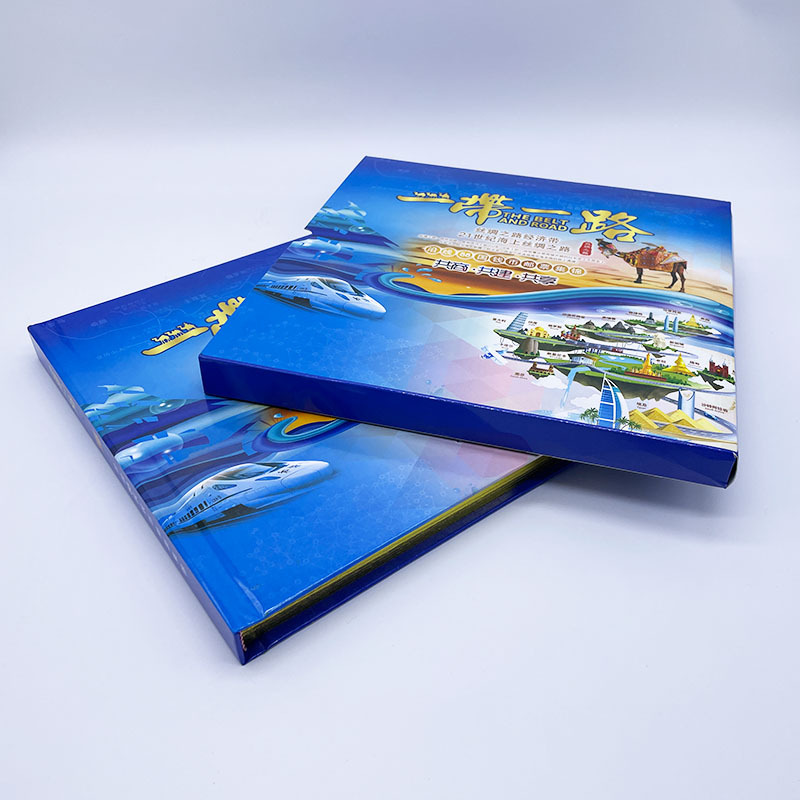 One Belt One Road New Silk 88 Countries Commemorative Collection Book Foreign Currency Coin Collection Book Stamps Coins Business Gifts