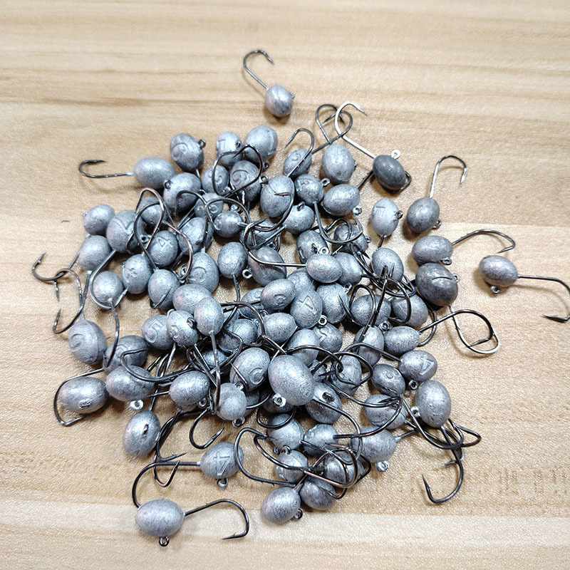 Bismuth Tin Alloy Fishhook Head Customization Production, Export Environmentally Friendly Fishhook Head Processing, High-End Fishhook Head Instead of Lead Ring