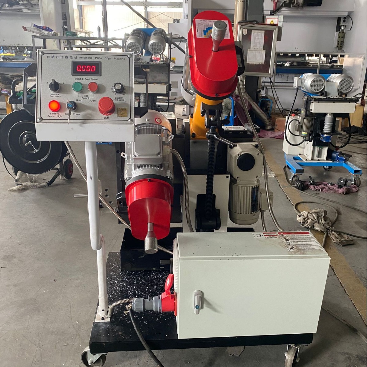 Self-Propelled Steel Plate Beveling Edge Milling Machine for Metal Sheets, Pressure Vessels, Steel Structures, and Stainless Steel Double-Sided Beveling Machine