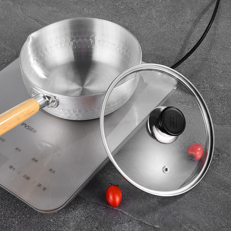 Factory Direct Supply G-shaped Tempered Glass Lid Wholesale Stainless Steel Round Household Soup Pot Wok Glass Lid Explosion-proof