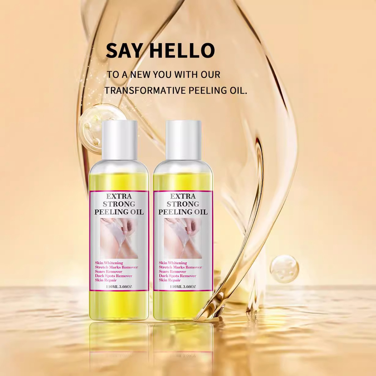 Эксклюзивное желтое отшелушивающее масло для локтей, коленей и пальцев, отшелушивающее масло