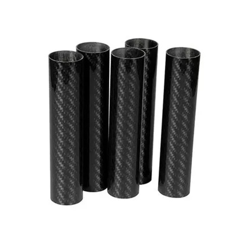 Carbon Fiber Round Tube Source Manufacturer Direct Supply Plain Twill Bright Matte 3K Twill Carbon Fiber Round Tube