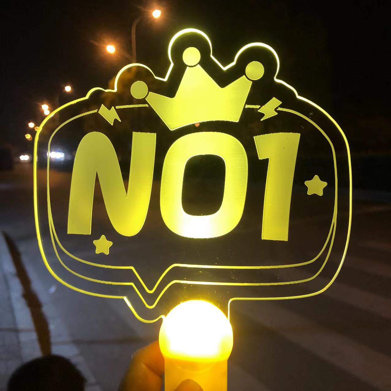 Customized Pictures, Customized Acrylic Luminous Light Signs, Handheld Support Light Signs, Celebrity Fans Support Light Signs Wholesale