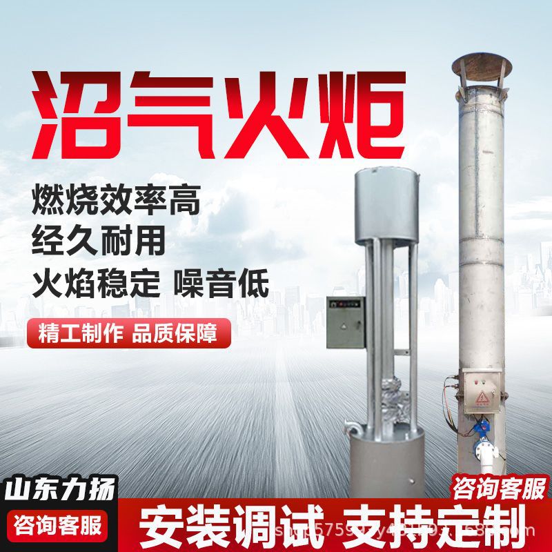 Аварийная горелка для биогаза Liyang, горелка из нержавеющей стали для оборудования биогаза