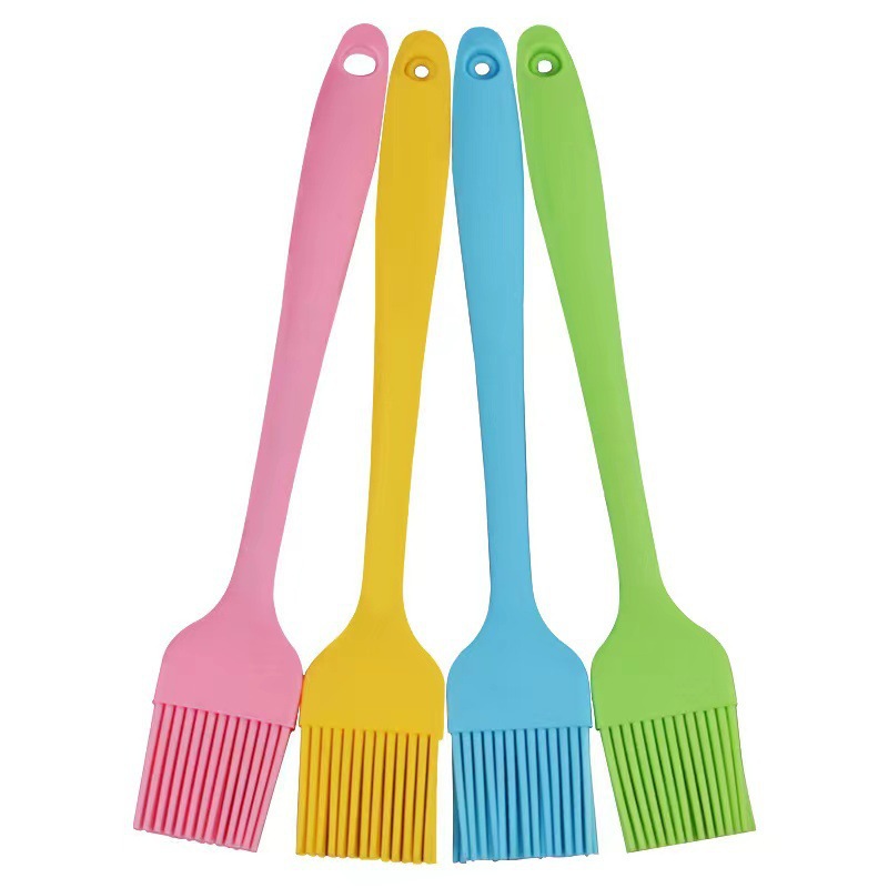 Large Silicone Oil Brush Integrated Silicone Scraper Barbecue Brush High Temperature Resistant Baking Small Brush Food Grade Spatula