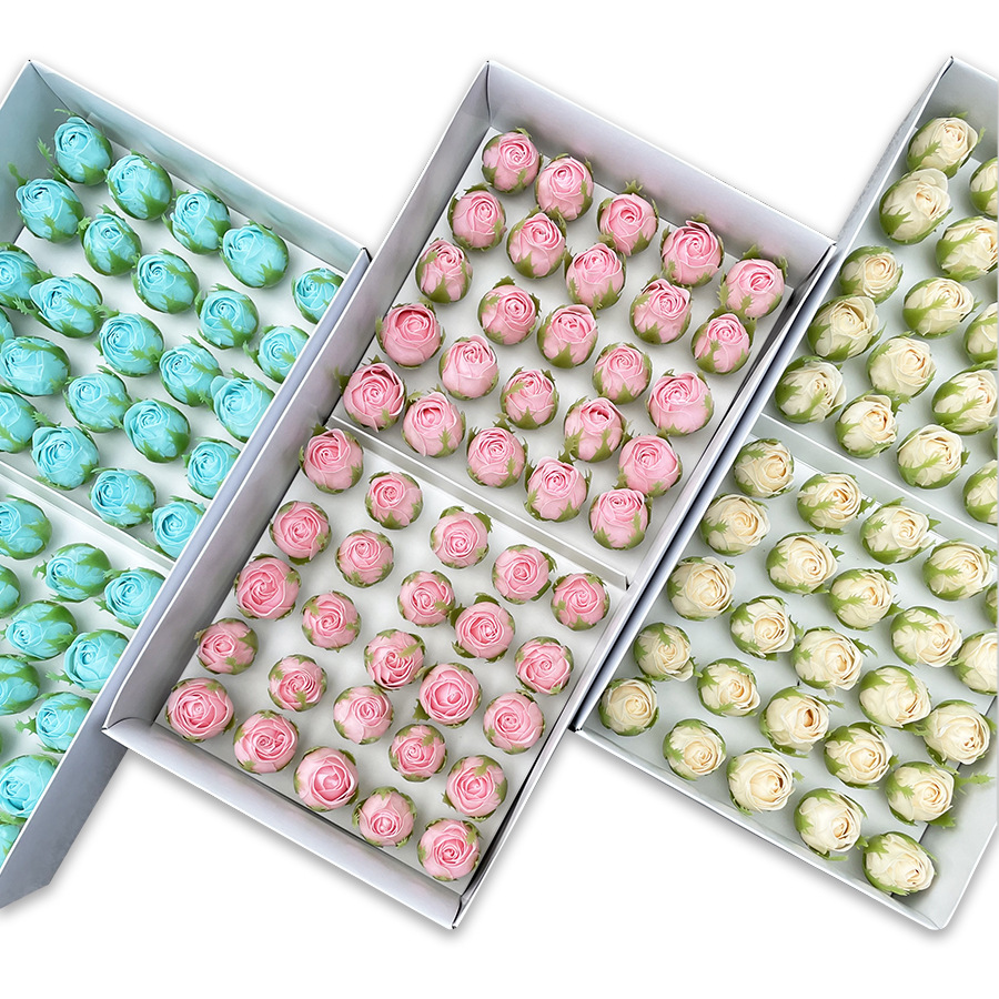 Teacher's Day Bubble Barbie Rose Diamond Rose Soap Flower Head Immortal Soap Flower Gift Box Bouquet Decoration