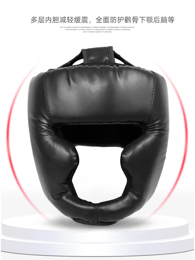 Sanda Head Protectors Adult Taekwondo Children's Boxing Helmet Headgear Men's and Women's Head Thickened Training Protective Cover