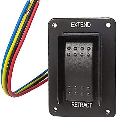 Выключатель стабилизатора мощности 387874 RV, 0 кг, верхний переключатель с 12V, выдвижной стабилизатор для автомобиля