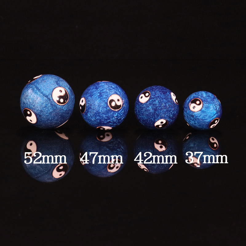 Foreign Trade Cross-Border Beijing Cloisonné Handball Craft Gift Filigree Enamel Low Temperature Hand Turning Ring Massage Fitness Ball