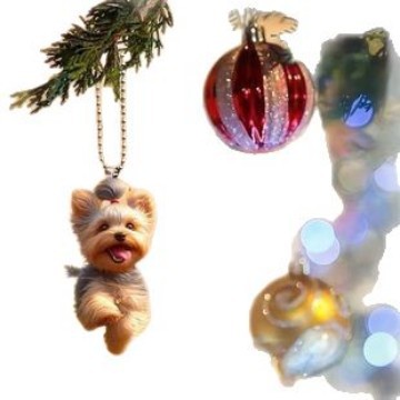 Cross-border New Acrylic Flat Personalized Piggy Decoration Pendant Car Rearview Mirror Key Decoration Pendant