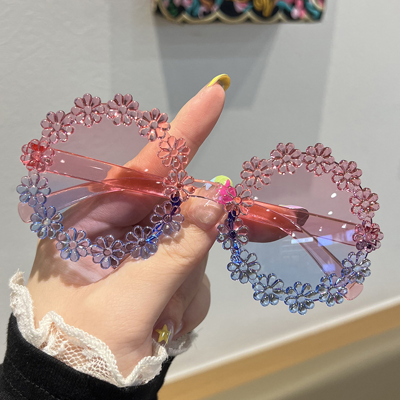 Children's Sunglasses Wholesale Hair Accessories Combination Hairpin Set Girls Glasses Kindergarten Souvenir Sunglasses