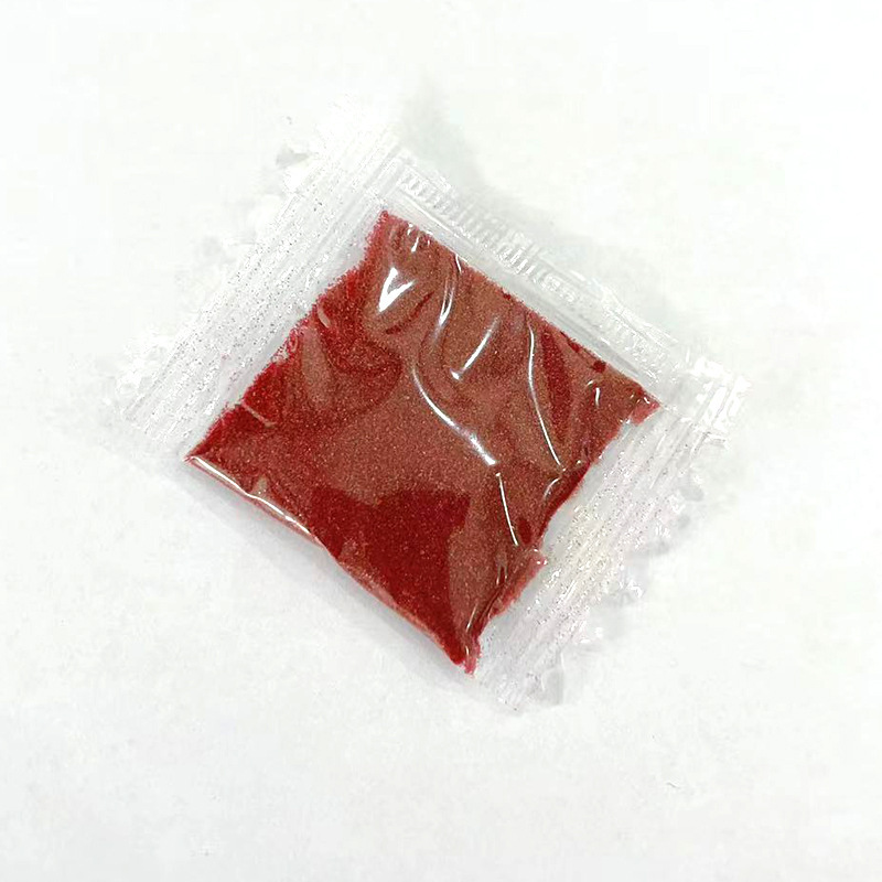 Spot hair 4g red sand bag keychain accessories cinnabar powder particle sand red sand cinnabar can be filled with hollow gourd