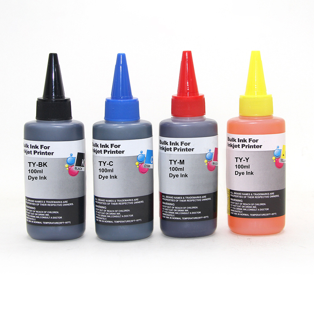 Applicable to HP/Canon/Epson/Brother 100ml dye universal ink printer filling continuous ink