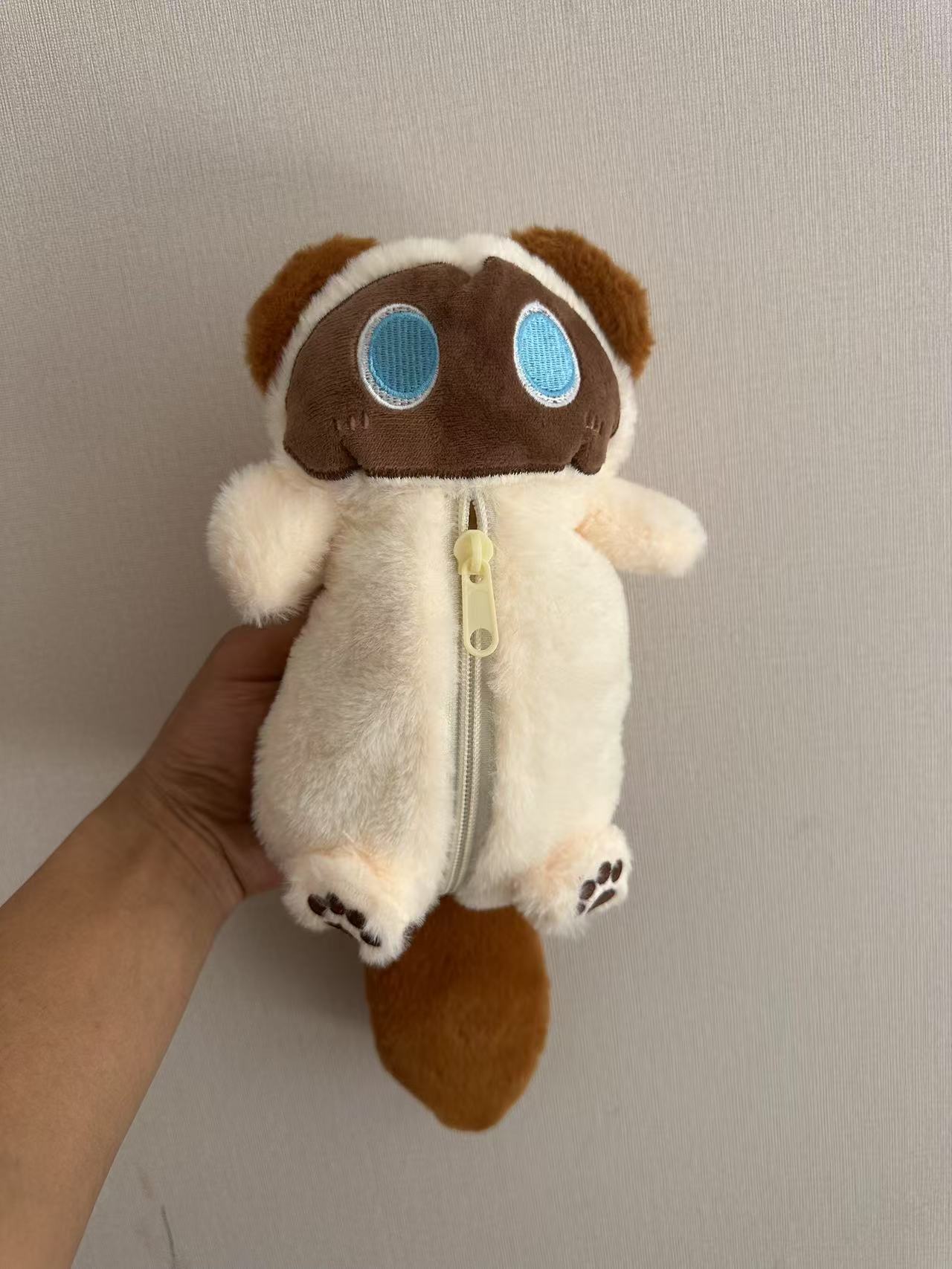 Factory wholesale cute cartoon plush children's coin purse animal doll soft cute doll pencil case middle school student stationery